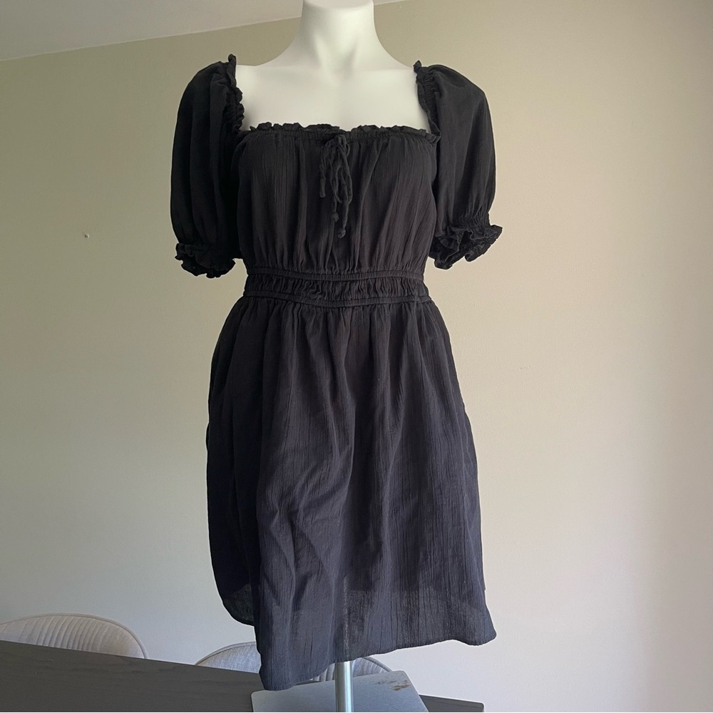 Aerie Black Mini Sundress